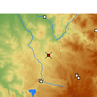 Nearby Forecast Locations - Pindari Dam - Map