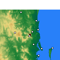 Nearby Forecast Locations - Baroon Pocket Dam - Map