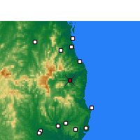 Nearby Forecast Locations - Murwillumbah - Map