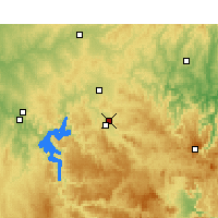 Nearby Forecast Locations - Mudgee Airport - Map