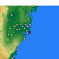 Nearby Forecast Locations - Little Bay - Map
