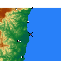 Nearby Forecast Locations - South West Rocks - Map