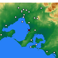 Nearby Forecast Locations - Frankston - Map