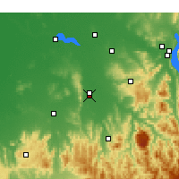 Nearby Forecast Locations - Wangaratta - Map