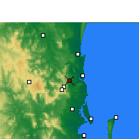 Nearby Forecast Locations - Nambour - Map