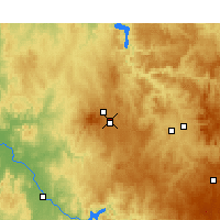 Nearby Forecast Locations - Orange Airport - Map