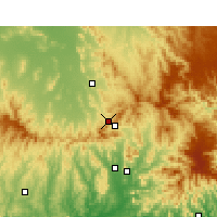 Nearby Forecast Locations - Munureundi Gap Aws - Map