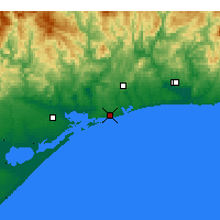 Nearby Forecast Locations - Lakes Entrance - Map