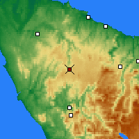 Nearby Forecast Locations - Waratah - Map