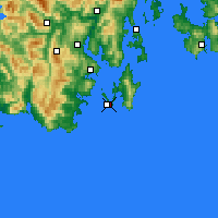 Nearby Forecast Locations - Cape Bruny - Map