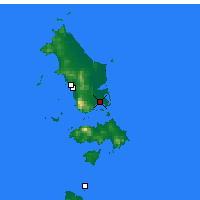 Nearby Forecast Locations - Lady Barron - Map