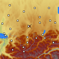 Nearby Forecast Locations - Allgäu - Mapa