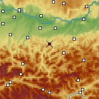 Nearby Forecast Locations - Waidhofen an der Ybbs - Map
