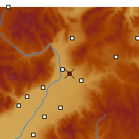 Nearby Forecast Locations - Taiyuan Airport - Map