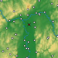 Nearby Forecast Locations - Groß-Gerau - Map