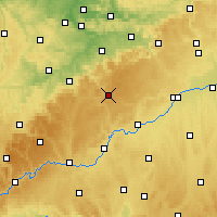 Nearby Forecast Locations - Münsingen - Mapa