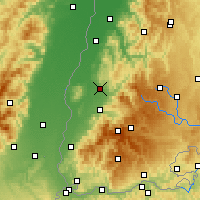 Nearby Forecast Locations - Emmendingen - Map