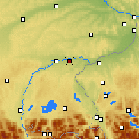 Nearby Forecast Locations - Altötting - Map