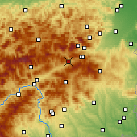 Nearby Forecast Locations - Mürzzuschlag - Map