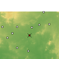 Nearby Forecast Locations - Bhandara - Map