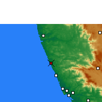 Nearby Forecast Locations - Kasaragod - Map