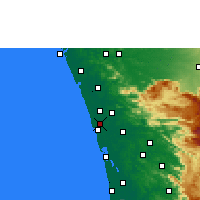 Nearby Forecast Locations - Kodungallur - Map