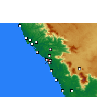 Nearby Forecast Locations - Panniyannur - Map