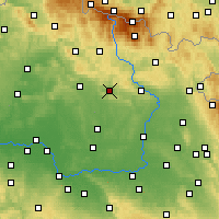 Nearby Forecast Locations - Lázně Bělohrad - Map