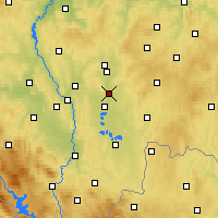Nearby Forecast Locations - Soběslav - Map