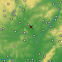 Nearby Forecast Locations - Velké Pavlovice - Map