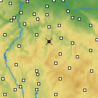 Nearby Forecast Locations - Vlašim - Map