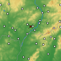Nearby Forecast Locations - Vracov - Map