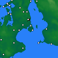 Nearby Forecast Locations - Gentofte - Map