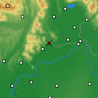 Nearby Forecast Locations - Sátoraljaújhely - Map