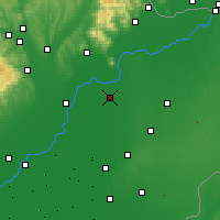 Nearby Forecast Locations - Tiszavasvári - Map