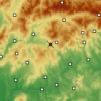 Nearby Forecast Locations - Detva - Map