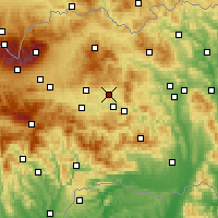 Nearby Forecast Locations - Spišské Podhradie - Map