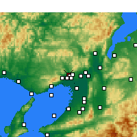 Nearby Forecast Locations - Kawanishi - Map