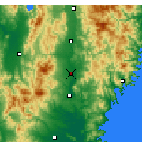 Nearby Forecast Locations - Ōshū - Map
