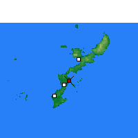 Nearby Forecast Locations - Uruma - Map