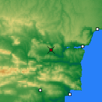 Nearby Forecast Locations - Provadia - Map