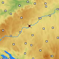 Nearby Forecast Locations - Ehingen - Map