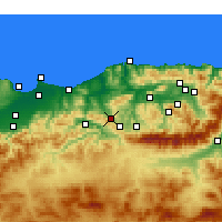 Nearby Forecast Locations - Tizi Ghenif - Map