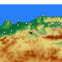 Nearby Forecast Locations - Lakhdaria - Map