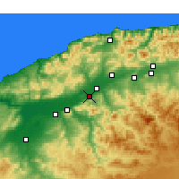 Nearby Forecast Locations - Boukadir - Map
