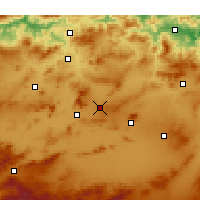Nearby Forecast Locations - Aïn Fakroun - Map
