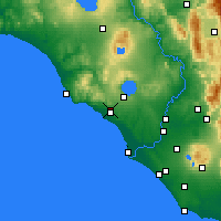 Nearby Forecast Locations - Cerveteri - Map