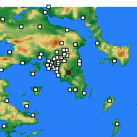 Nearby Forecast Locations - Kropia - Map