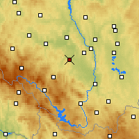 Nearby Forecast Locations - Vodňany - Map