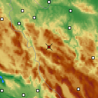 Nearby Forecast Locations - Bosanski Petrovac - Map